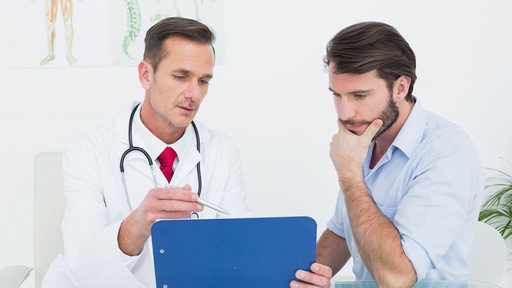 doctor's appointment for chronic prostatitis