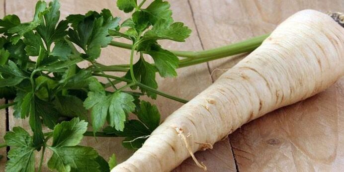 parsley root for the treatment of prostatitis
