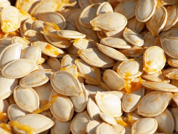 Pumpkin seeds contain zinc, which is good for men's health